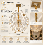 Lustre Corona Luxury Boule – 60cm – Image 5