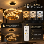 Lustre Luxe Led Anneaux – Image 5