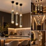 Suspension LED Cylindrique Cristal – Image 3