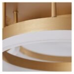 Plafonnier LED 4 CERCLES DORÉ – Image 2