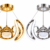Lustre LED Doré & Argenté