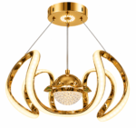 Lustre LED Doré & Argenté – Image 2