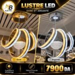 Lustre LED Doré & Argenté – Image 5