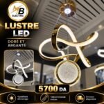 Lustre LED Élégance – Doré & Argenté – Image 5